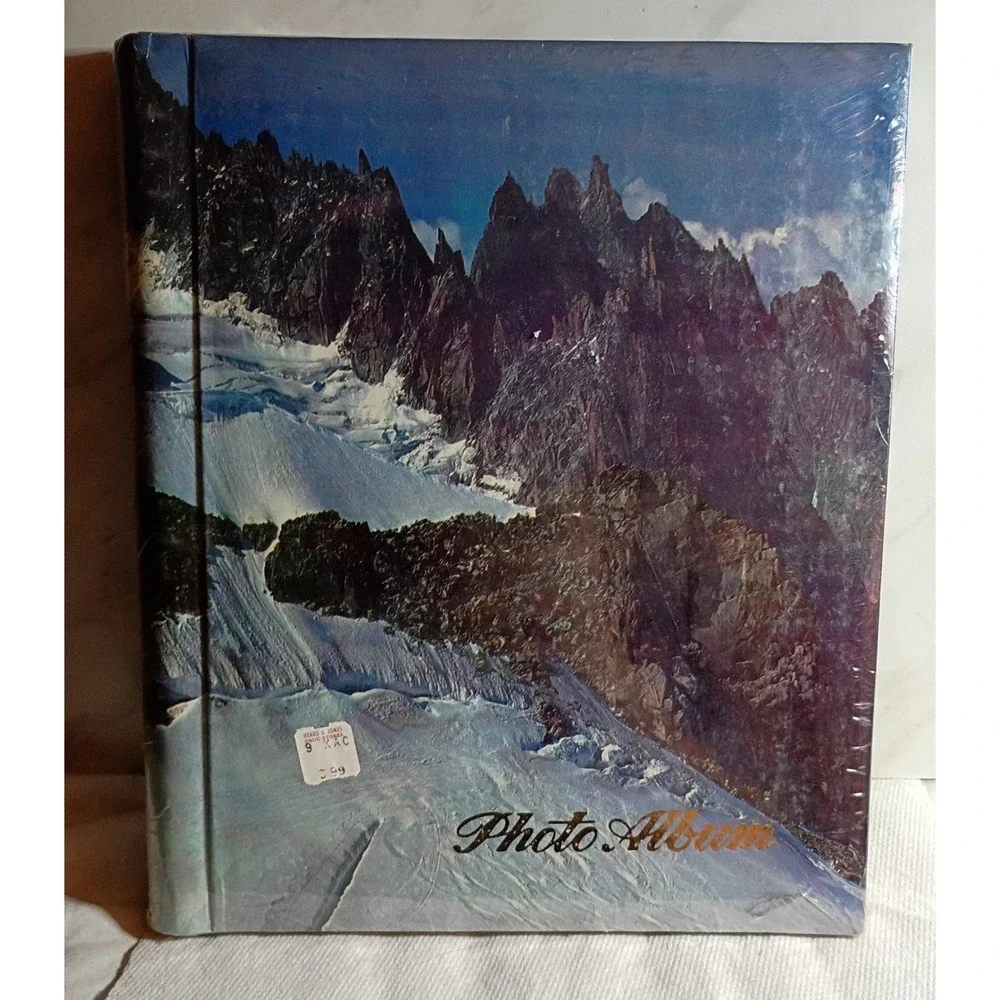 Vintage Mountain Landscape Magnetic Photo Album Self Adhesive Made in Korea New